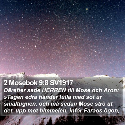 2 Mosebok 9:8 SV1917 Bible Verse Image
