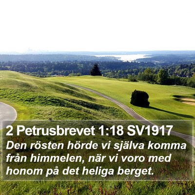 2 Petrusbrevet 1:18 SV1917 Bible Verse Image