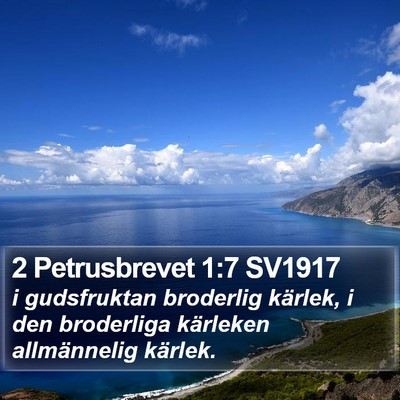 2 Petrusbrevet 1:7 SV1917 Bible Verse Image