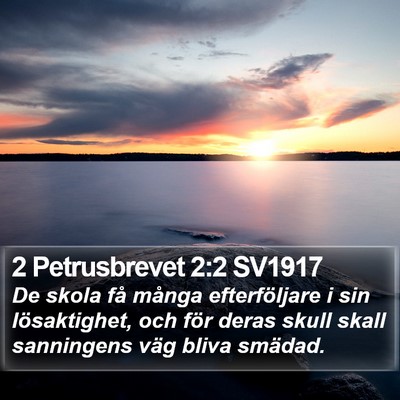 2 Petrusbrevet 2:2 SV1917 Bible Verse Image