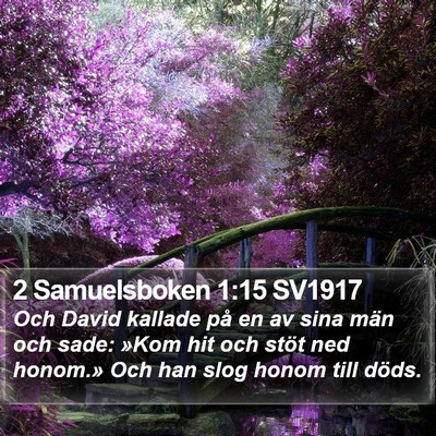 2 Samuelsboken 1:15 SV1917 Bible Verse Image