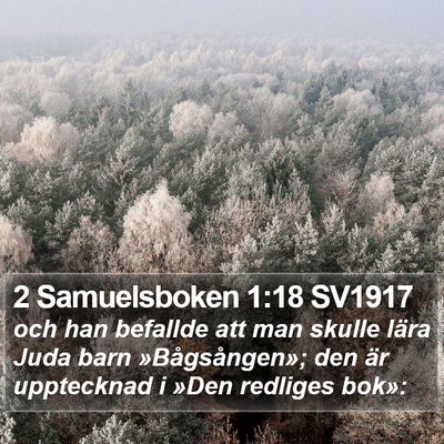 2 Samuelsboken 1:18 SV1917 Bible Verse Image
