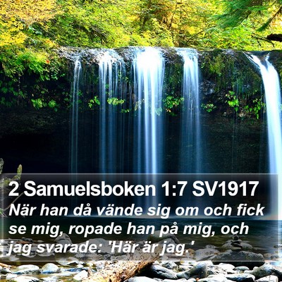 2 Samuelsboken 1:7 SV1917 Bible Verse Image