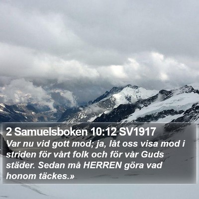 2 Samuelsboken 10:12 SV1917 Bible Verse Image