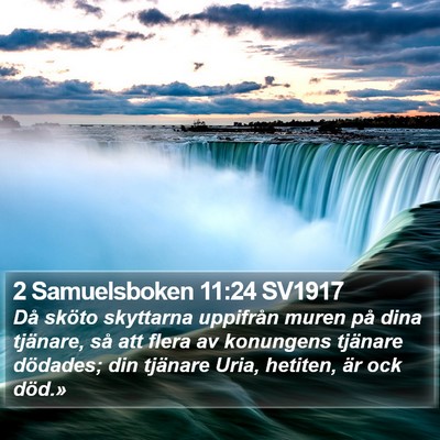 2 Samuelsboken 11:24 SV1917 Bible Verse Image