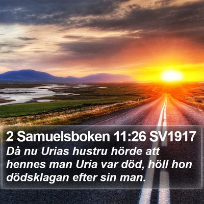 2 Samuelsboken 11:26 SV1917 Bible Verse Image