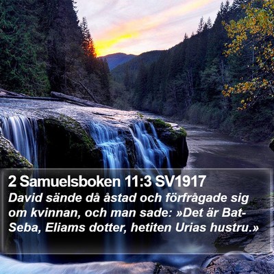 2 Samuelsboken 11:3 SV1917 Bible Verse Image