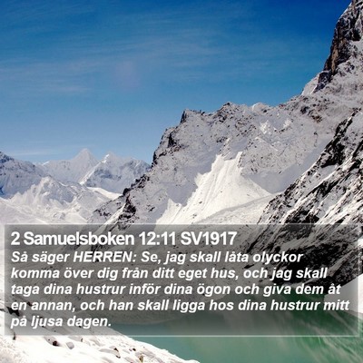 2 Samuelsboken 12:11 SV1917 Bible Verse Image