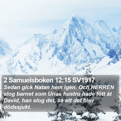 2 Samuelsboken 12:15 SV1917 Bible Verse Image
