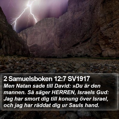 2 Samuelsboken 12:7 SV1917 Bible Verse Image