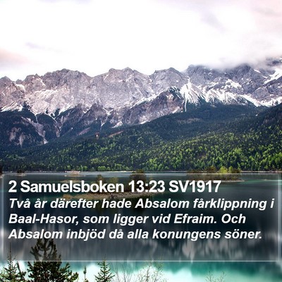 2 Samuelsboken 13:23 SV1917 Bible Verse Image