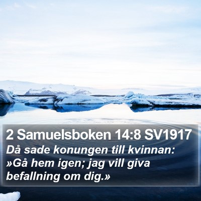 2 Samuelsboken 14:8 SV1917 Bible Verse Image