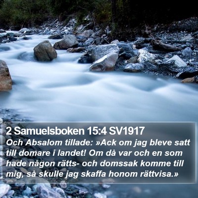 2 Samuelsboken 15:4 SV1917 Bible Verse Image