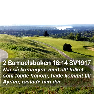 2 Samuelsboken 16:14 SV1917 Bible Verse Image