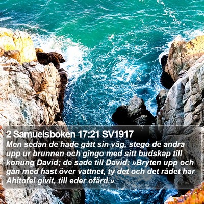 2 Samuelsboken 17:21 SV1917 Bible Verse Image