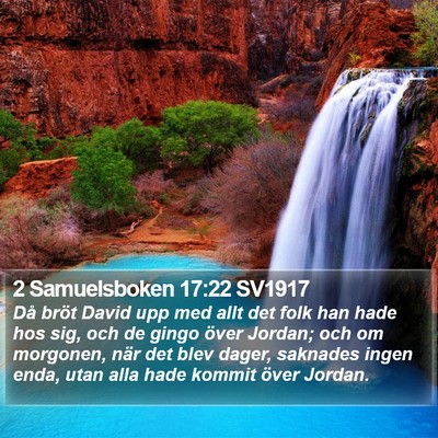 2 Samuelsboken 17:22 SV1917 Bible Verse Image
