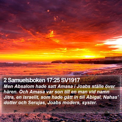 2 Samuelsboken 17:25 SV1917 Bible Verse Image