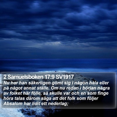 2 Samuelsboken 17:9 SV1917 Bible Verse Image