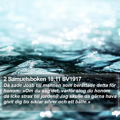 2 Samuelsboken 18:11 SV1917 Bible Verse Image