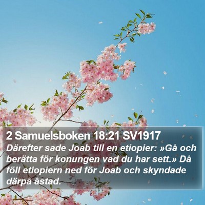 2 Samuelsboken 18:21 SV1917 Bible Verse Image