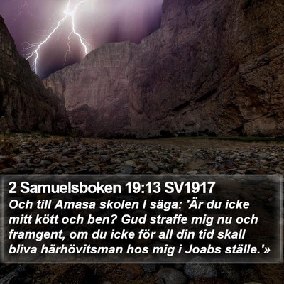 2 Samuelsboken 19:13 SV1917 Bible Verse Image