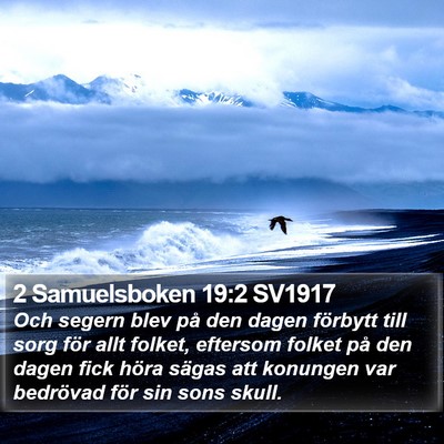 2 Samuelsboken 19:2 SV1917 Bible Verse Image
