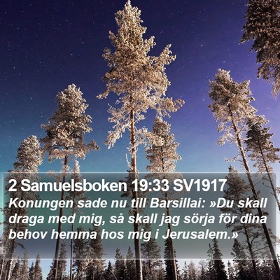 2 Samuelsboken 19:33 SV1917 Bible Verse Image