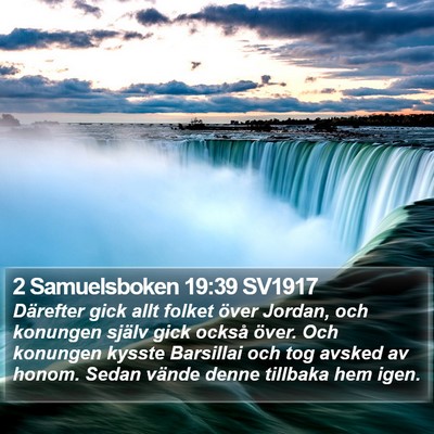 2 Samuelsboken 19:39 SV1917 Bible Verse Image