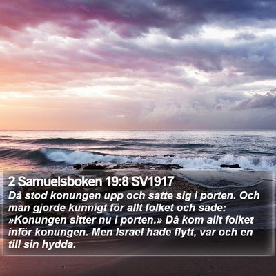 2 Samuelsboken 19:8 SV1917 Bible Verse Image