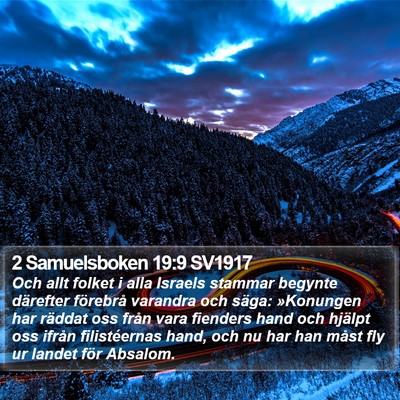 2 Samuelsboken 19:9 SV1917 Bible Verse Image