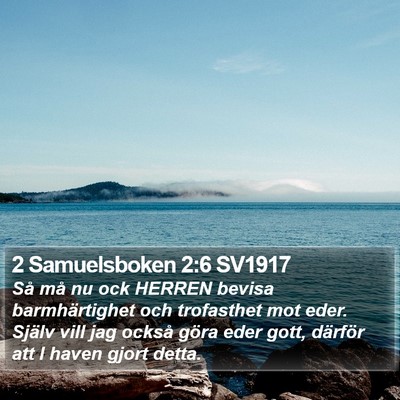 2 Samuelsboken 2:6 SV1917 Bible Verse Image