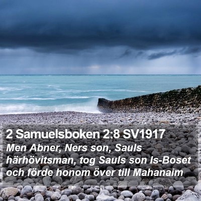 2 Samuelsboken 2:8 SV1917 Bible Verse Image