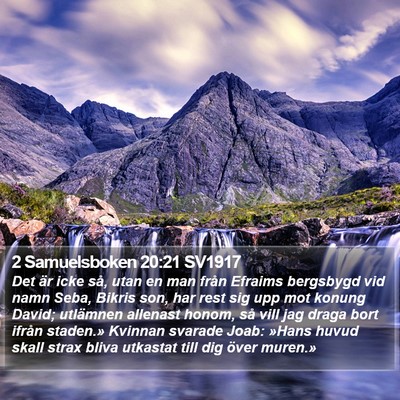 2 Samuelsboken 20:21 SV1917 Bible Verse Image