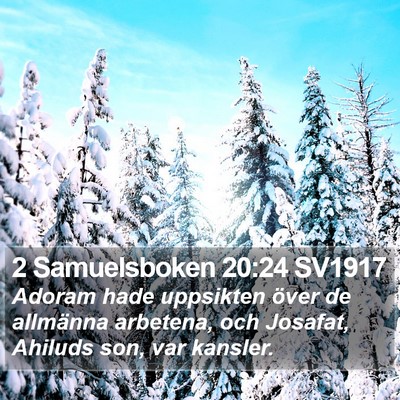 2 Samuelsboken 20:24 SV1917 Bible Verse Image