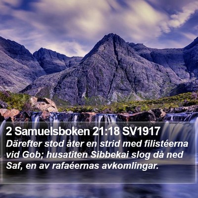 2 Samuelsboken 21:18 SV1917 Bible Verse Image