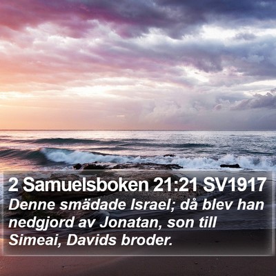 2 Samuelsboken 21:21 SV1917 Bible Verse Image