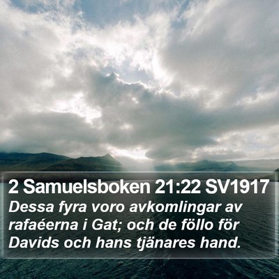 2 Samuelsboken 21:22 SV1917 Bible Verse Image