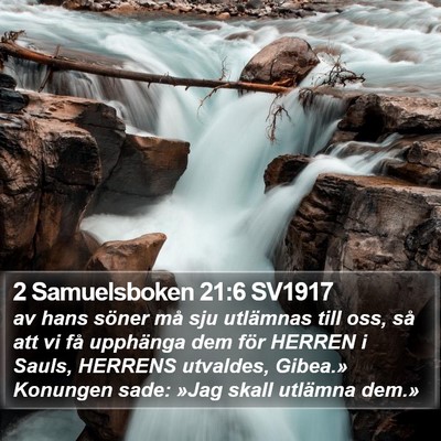 2 Samuelsboken 21:6 SV1917 Bible Verse Image