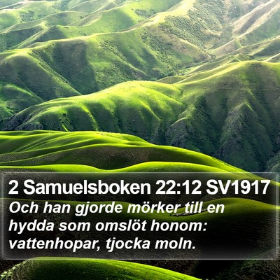 2 Samuelsboken 22:12 SV1917 Bible Verse Image