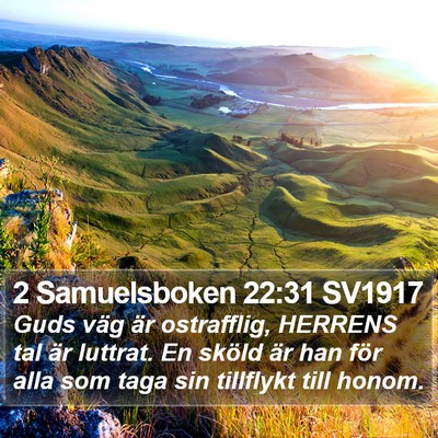 2 Samuelsboken 22:31 SV1917 Bible Verse Image