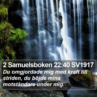 2 Samuelsboken 22:40 SV1917 Bible Verse Image