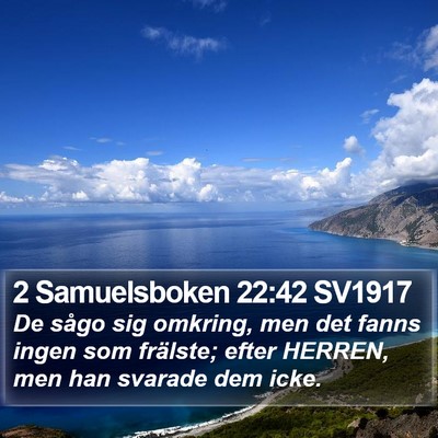 2 Samuelsboken 22:42 SV1917 Bible Verse Image