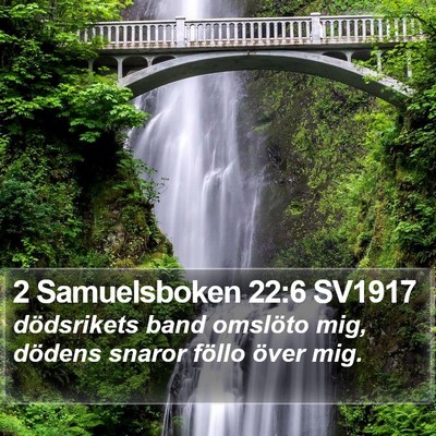 2 Samuelsboken 22:6 SV1917 Bible Verse Image