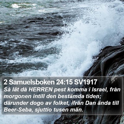 2 Samuelsboken 24:15 SV1917 Bible Verse Image