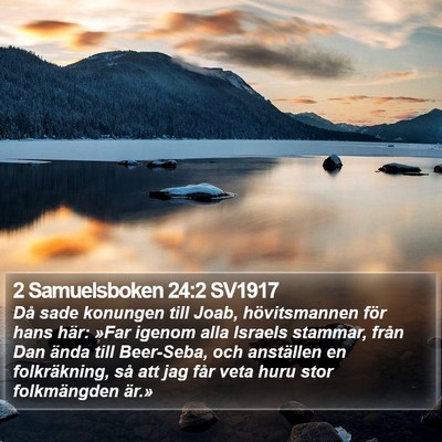 2 Samuelsboken 24:2 SV1917 Bible Verse Image