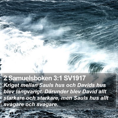 2 Samuelsboken 3:1 SV1917 Bible Verse Image