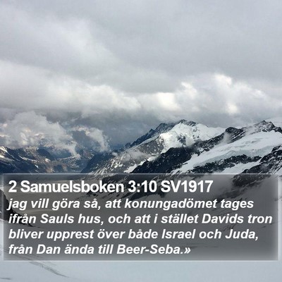 2 Samuelsboken 3:10 SV1917 Bible Verse Image