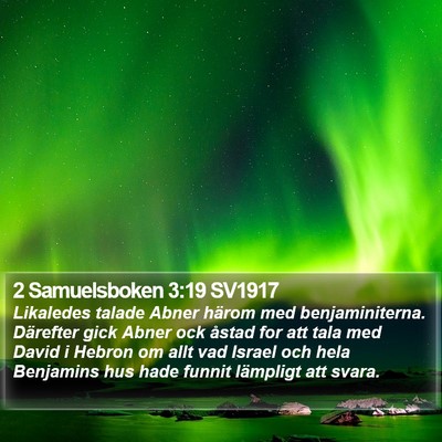 2 Samuelsboken 3:19 SV1917 Bible Verse Image