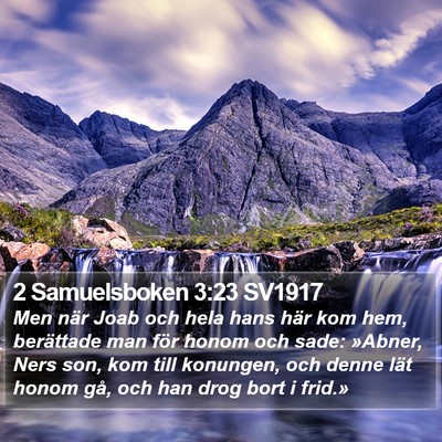 2 Samuelsboken 3:23 SV1917 Bible Verse Image