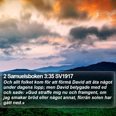 2 Samuelsboken 3:35 SV1917 Bible Verse Image